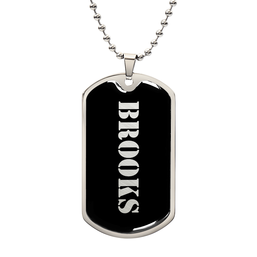 Brooks v2 - Luxury Dog Tag Necklace