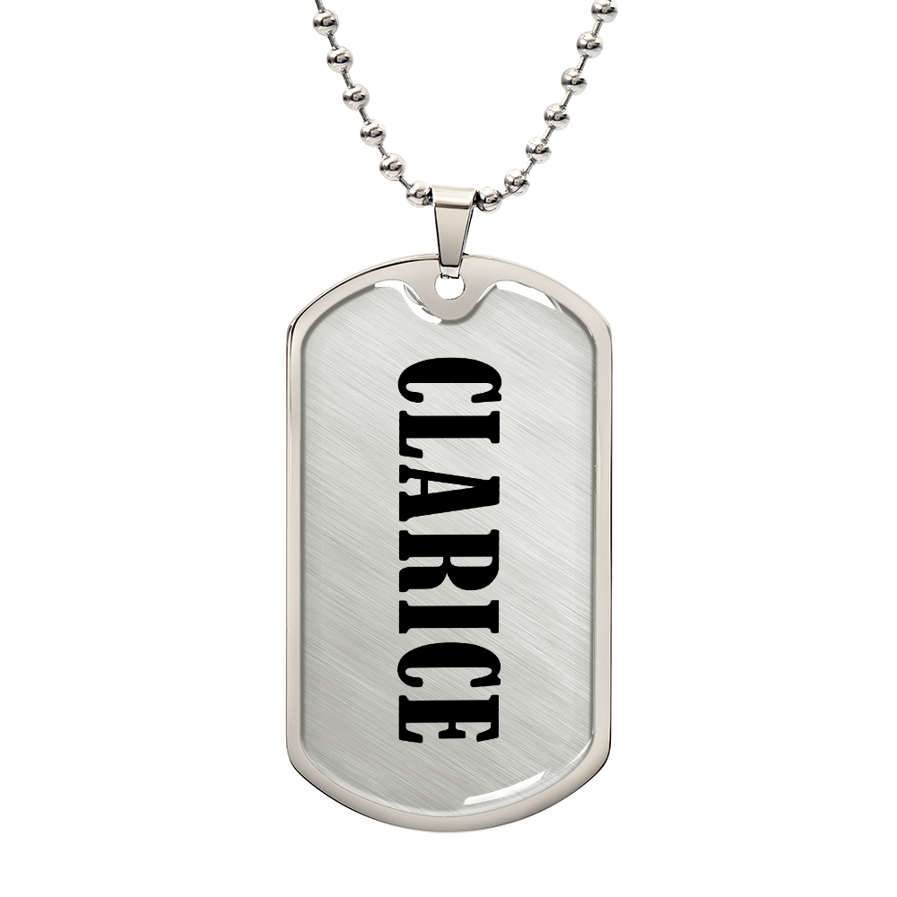 Clarice v01 - Luxury Dog Tag Necklace