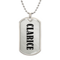 Clarice v01 - Luxury Dog Tag Necklace