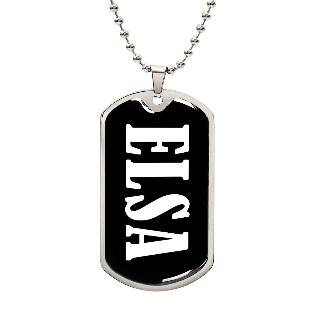 Elsa v03 - Luxury Dog Tag Necklace
