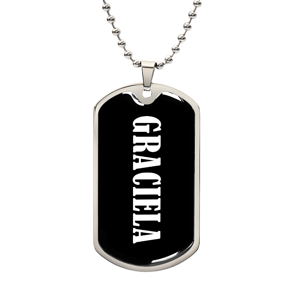 Graciela v03 - Luxury Dog Tag Necklace