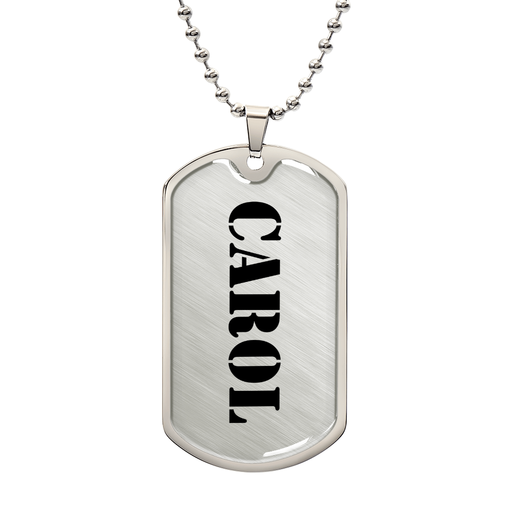 Carol - Luxury Dog Tag Necklace