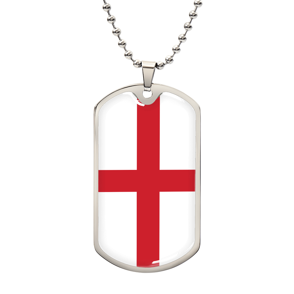 English Flag - Luxury Dog Tag Necklace