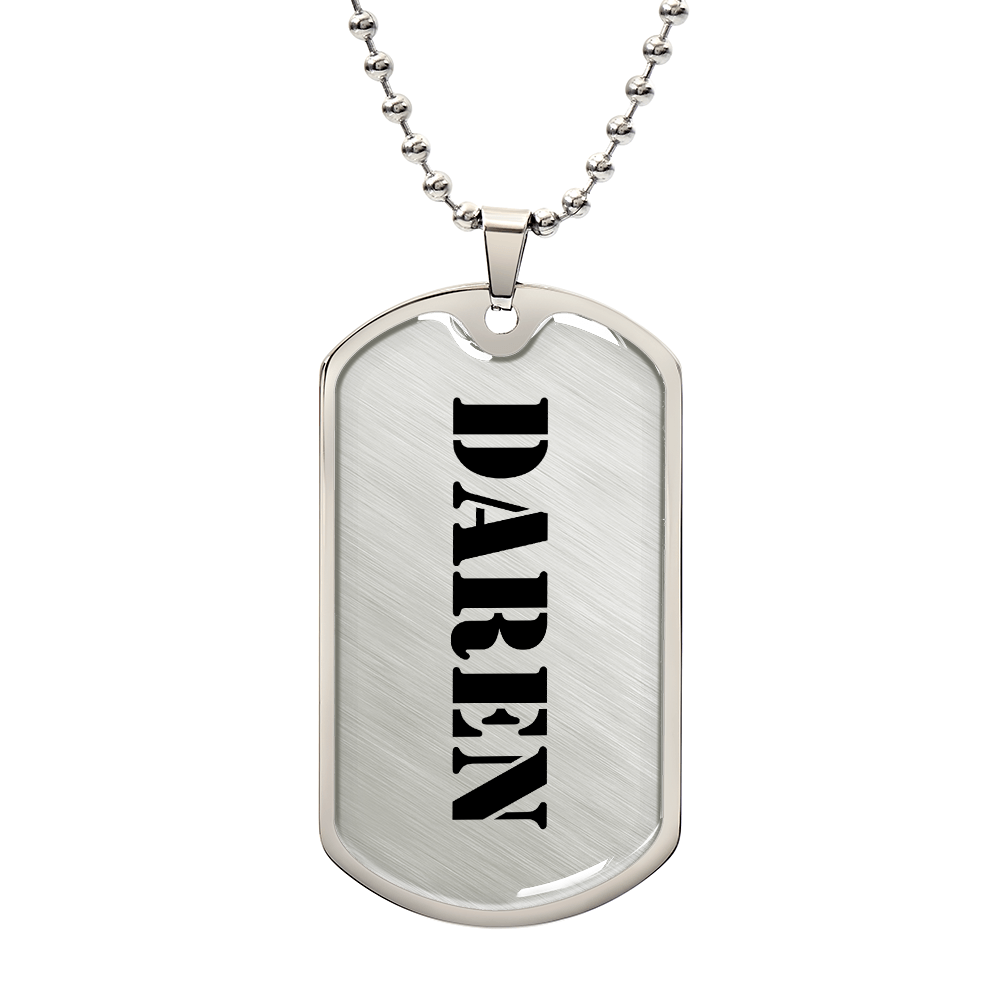 Daren - Luxury Dog Tag Necklace