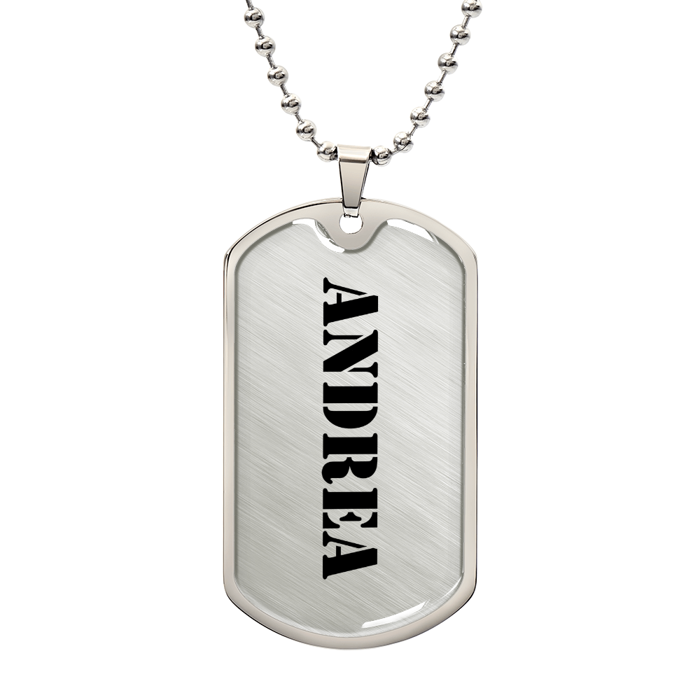 Andrea - Luxury Dog Tag Necklace