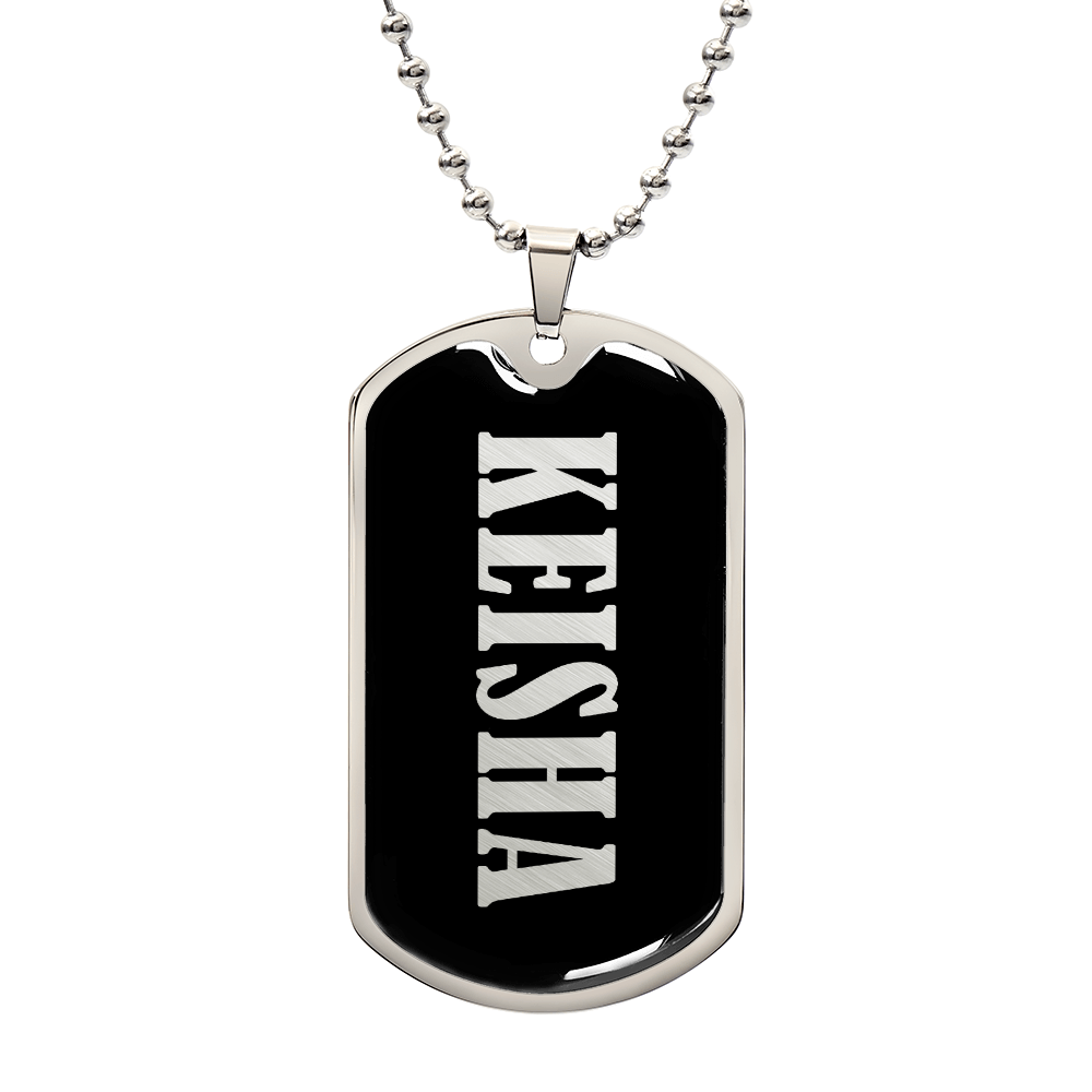 Keisha v02 - Luxury Dog Tag Necklace