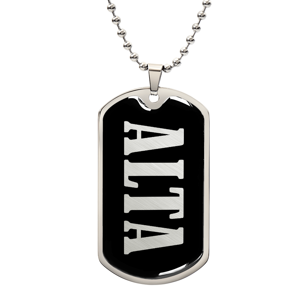 Alta v02 - Luxury Dog Tag Necklace