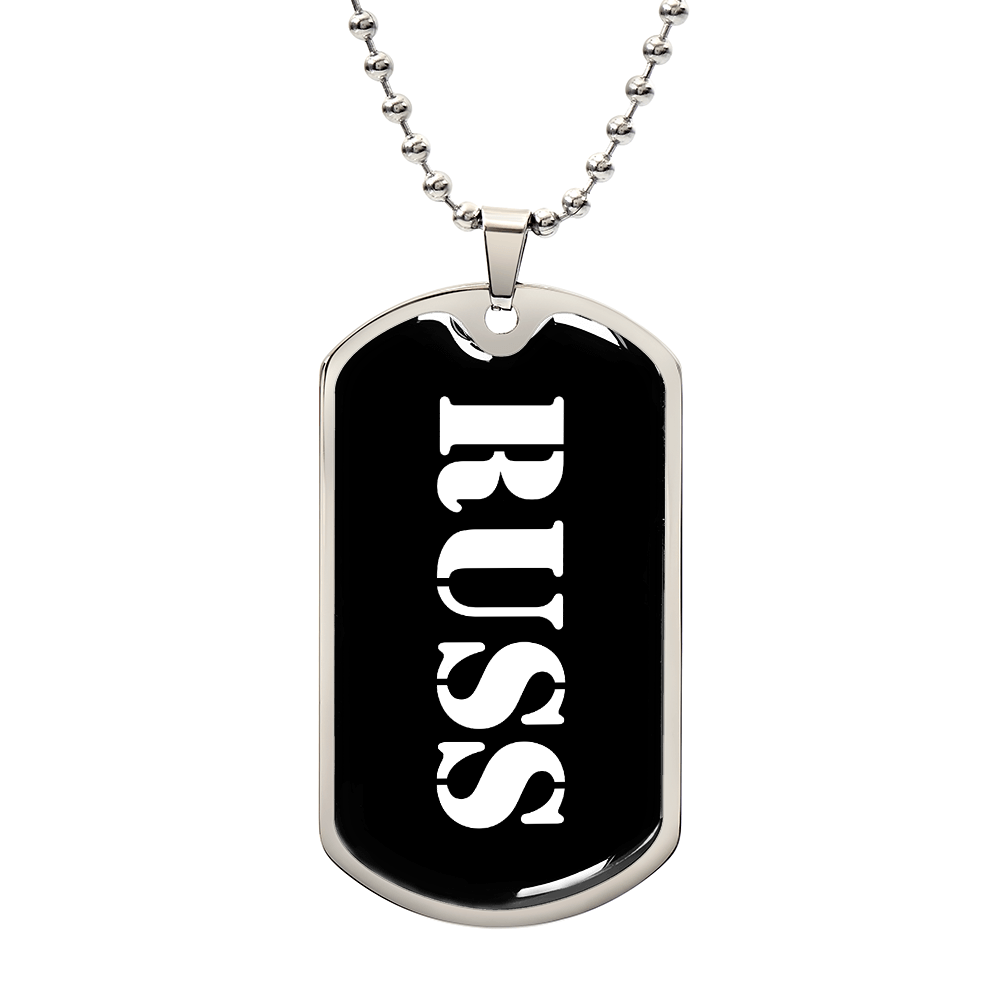 Russ v3 - Luxury Dog Tag Necklace