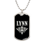Lynn v02a - Luxury Dog Tag Necklace
