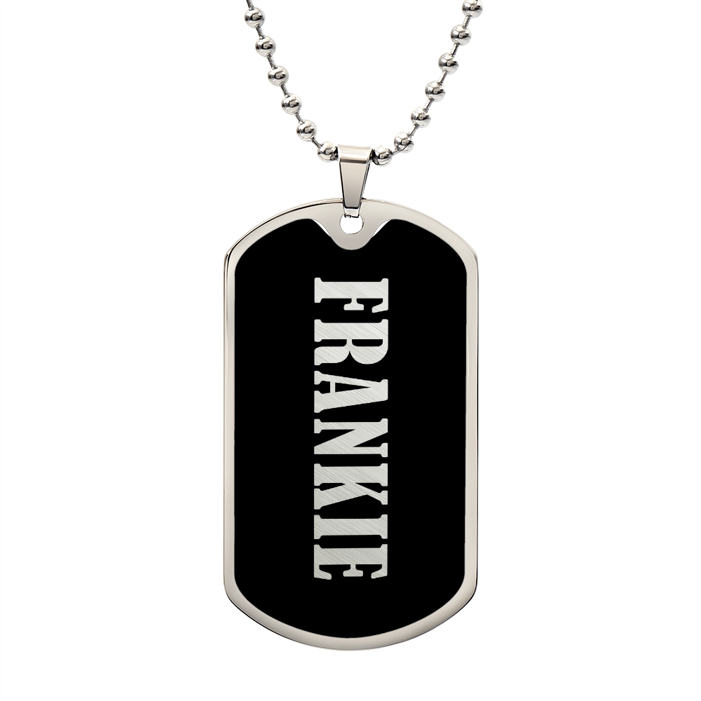Frankie v02 - Luxury Dog Tag Necklace