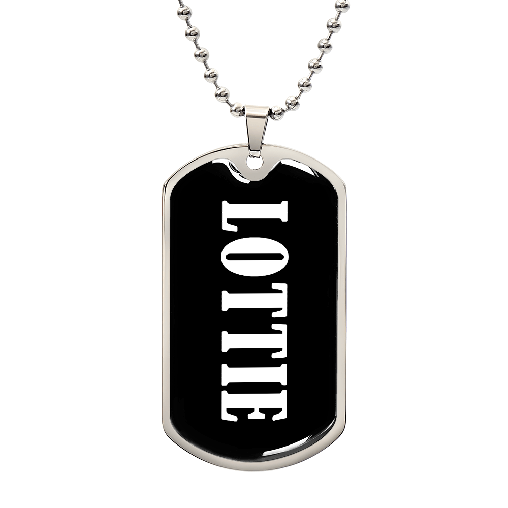 Lottie v03 - Luxury Dog Tag Necklace