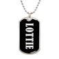 Lottie v03 - Luxury Dog Tag Necklace