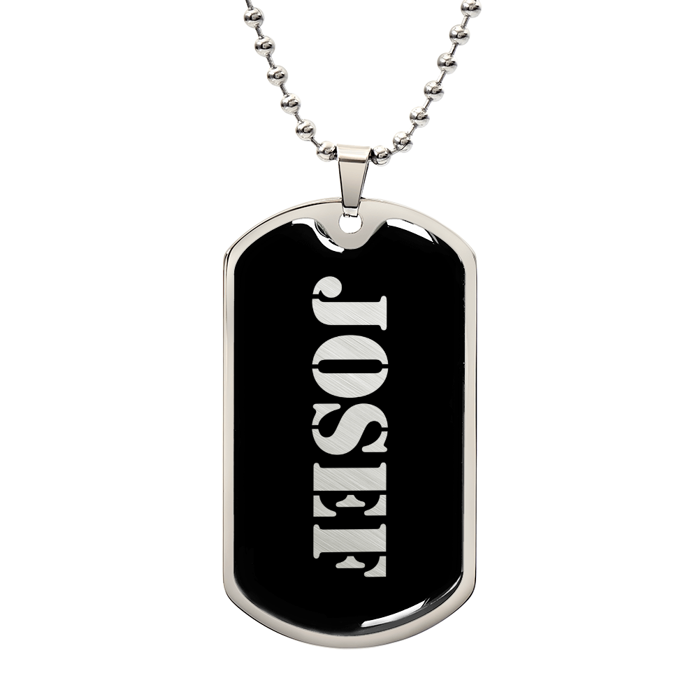 Josef v2 - Luxury Dog Tag Necklace