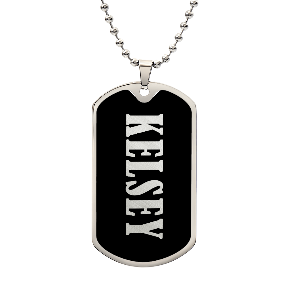 Kelsey v02 - Luxury Dog Tag Necklace