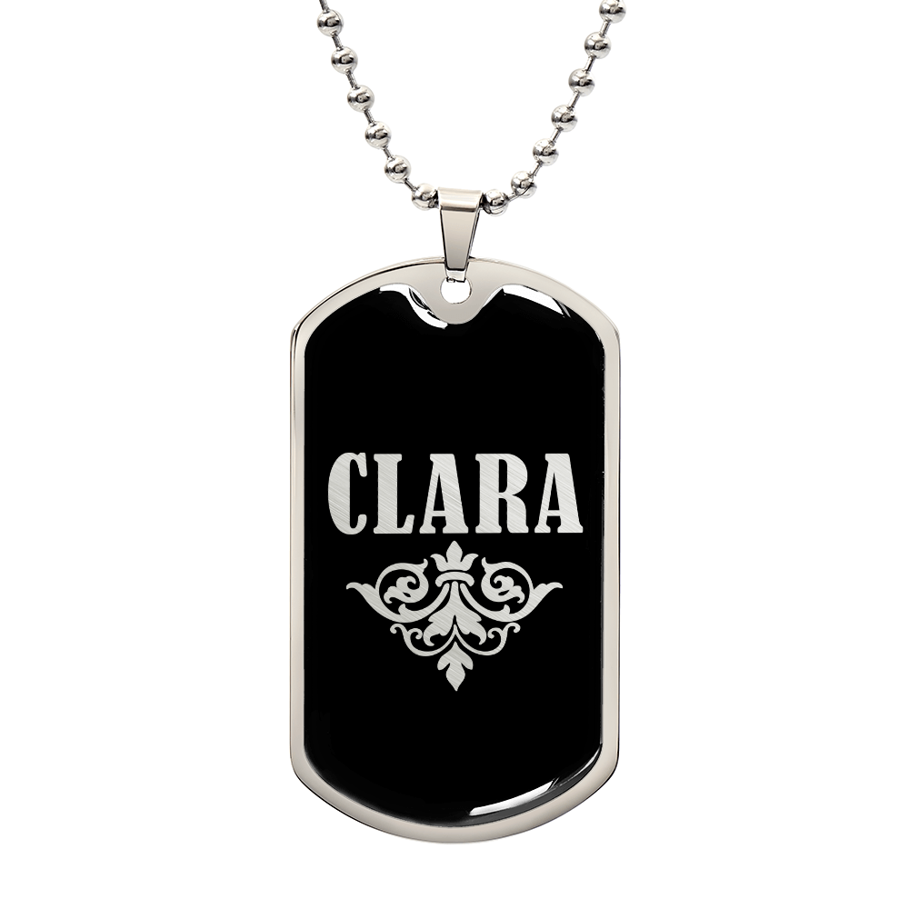 Clara v02a - Luxury Dog Tag Necklace