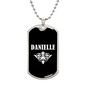 Danielle v03a - Luxury Dog Tag Necklace