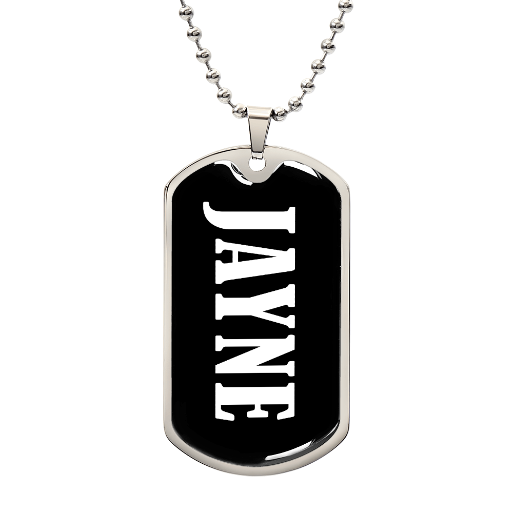 Jayne v03 - Luxury Dog Tag Necklace
