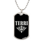 Terri v02a - Luxury Dog Tag Necklace
