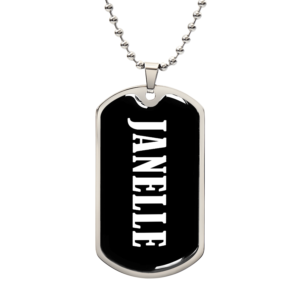 Janelle v03 - Luxury Dog Tag Necklace