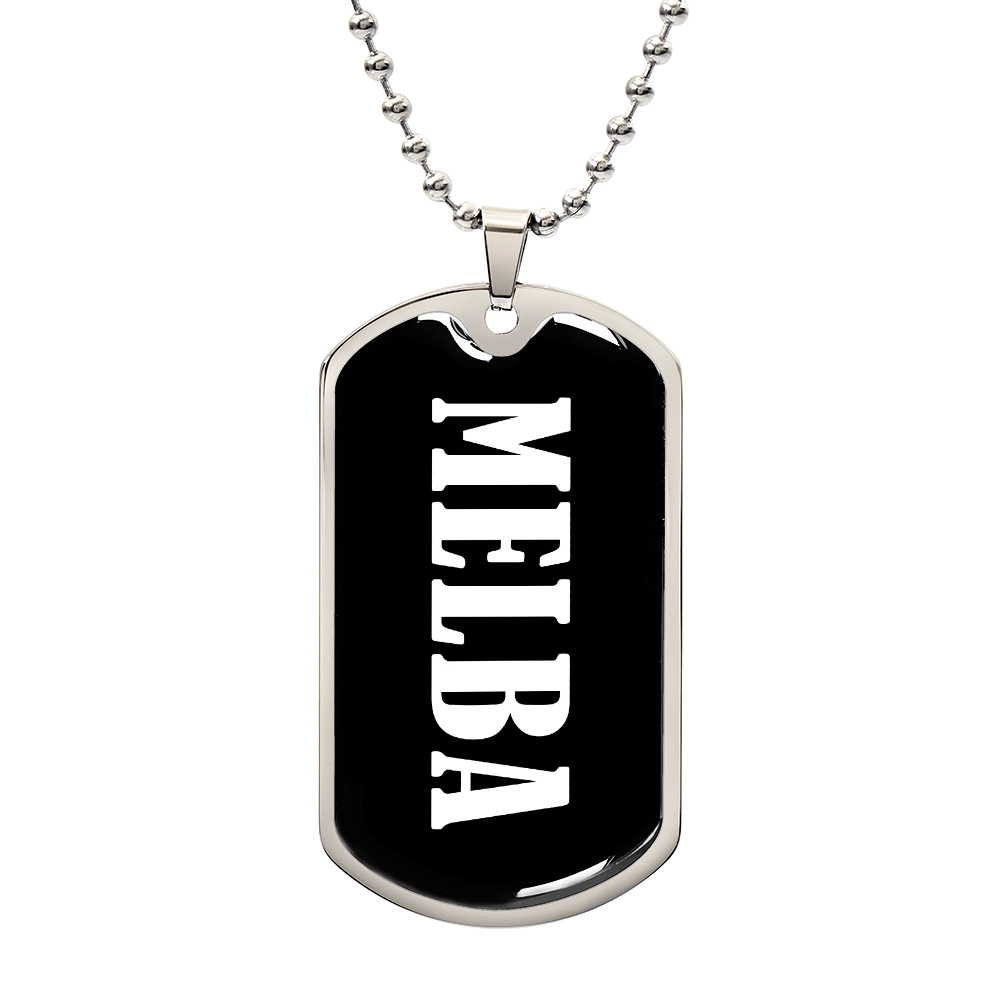 Melba v03 - Luxury Dog Tag Necklace