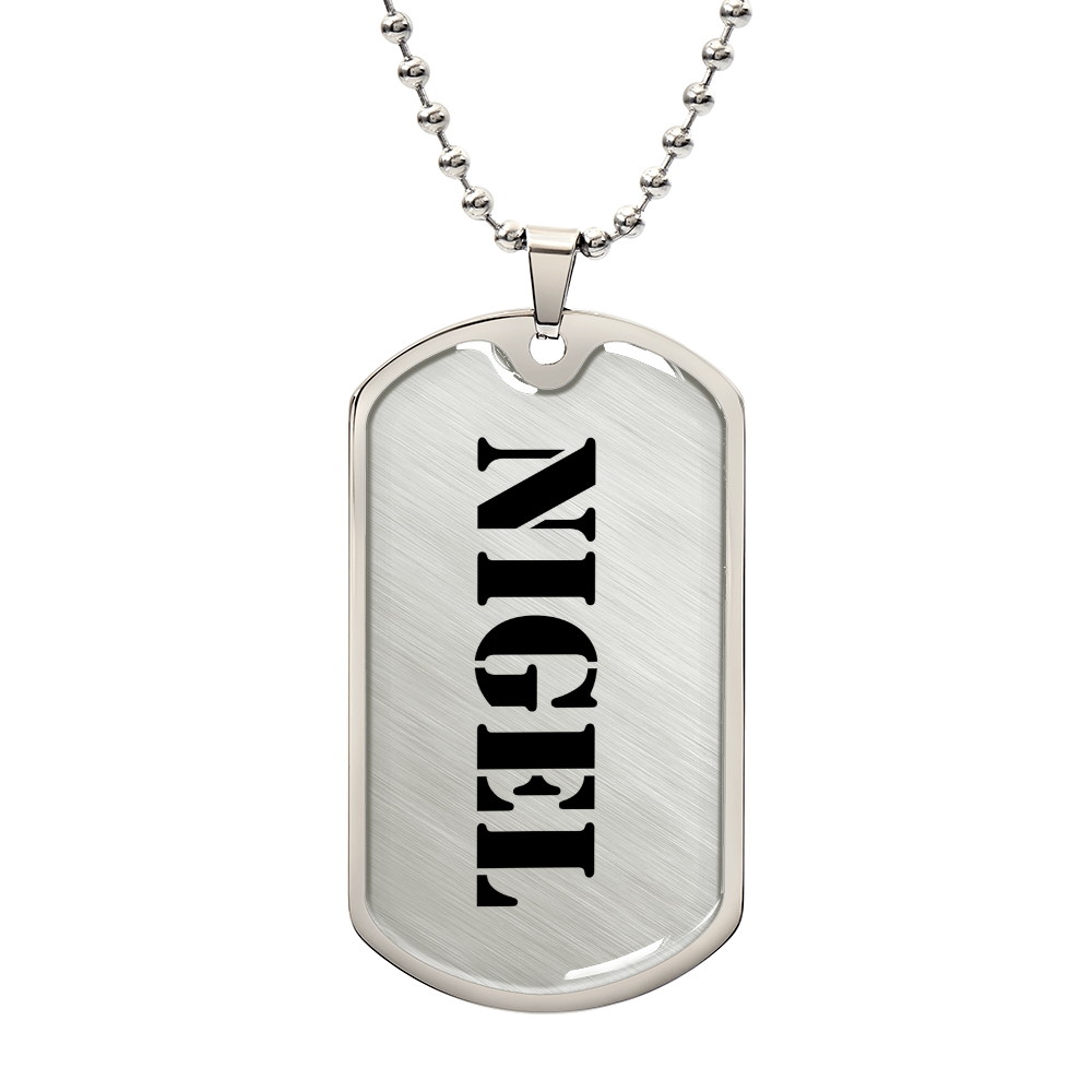 Nigel - Luxury Dog Tag Necklace