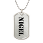 Nigel - Luxury Dog Tag Necklace