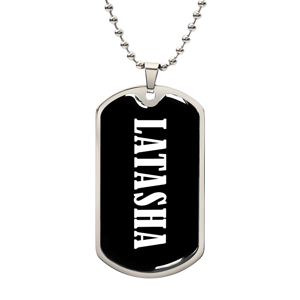 Latasha v03 - Luxury Dog Tag Necklace