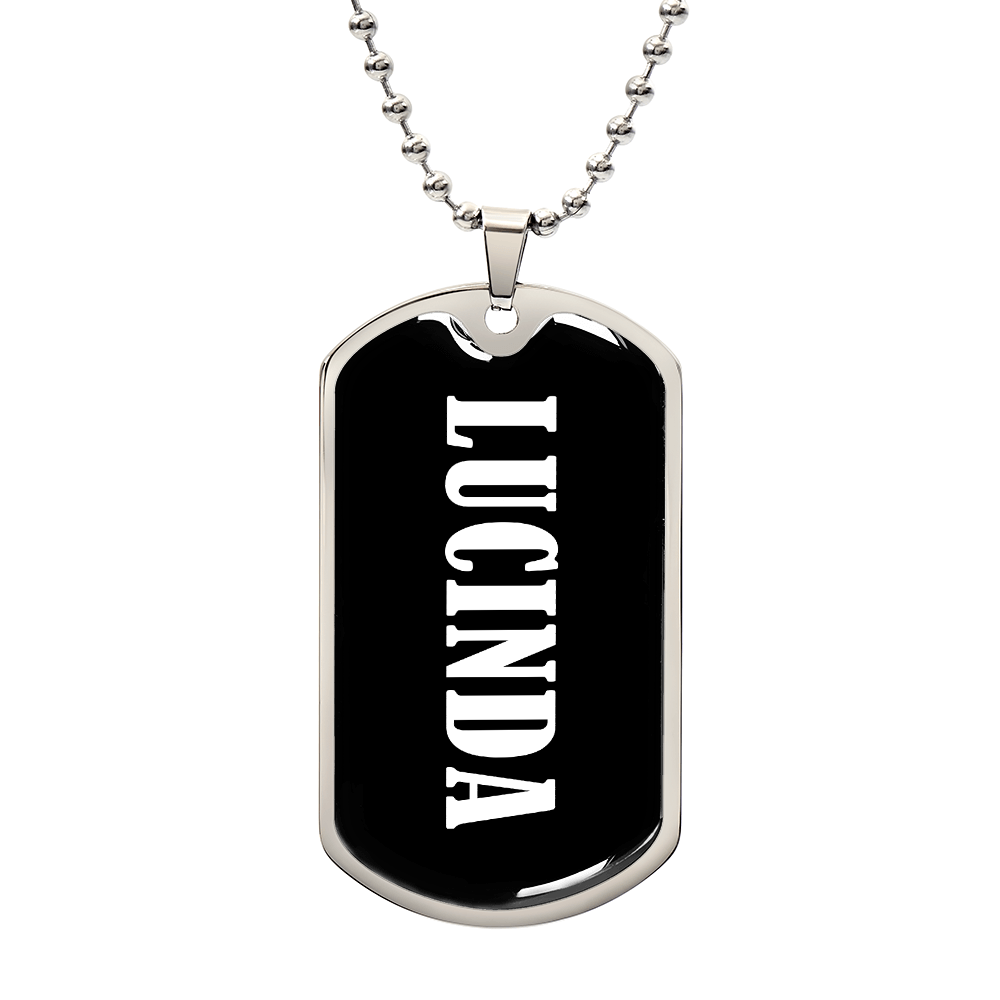 Lucinda v03 - Luxury Dog Tag Necklace