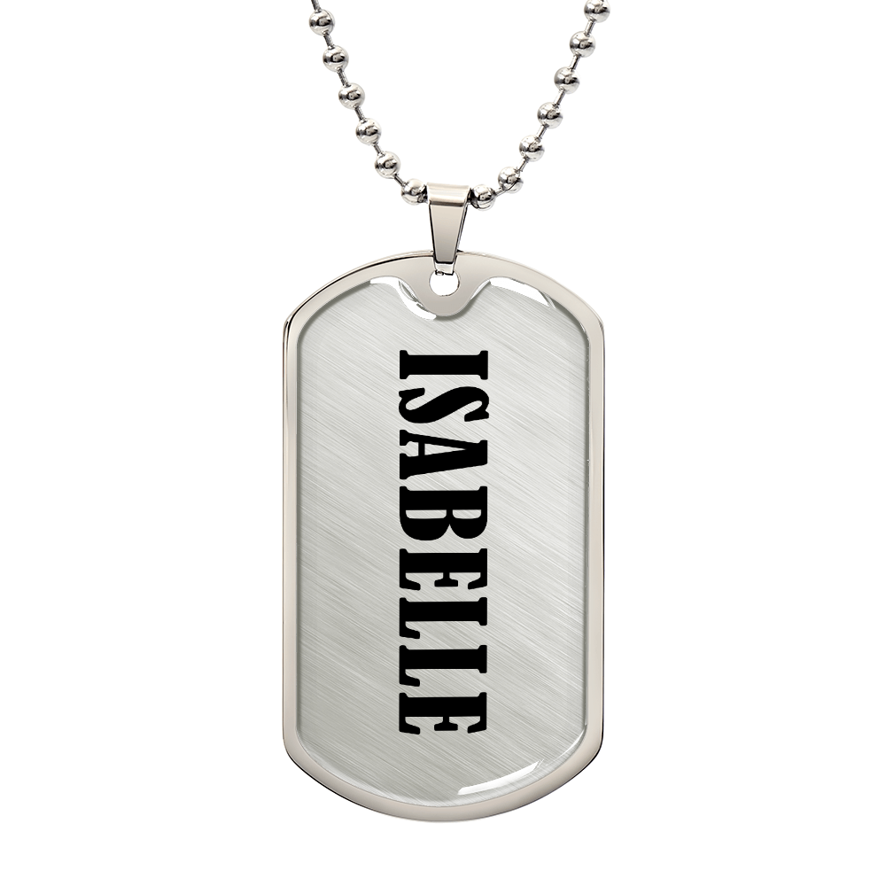 Isabelle v01 - Luxury Dog Tag Necklace
