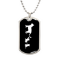 Mama Cat With 2 Kittens v3 - Luxury Dog Tag Necklace