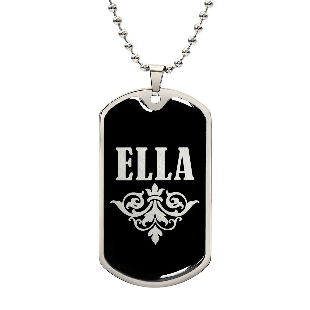 Ella v02a - Luxury Dog Tag Necklace
