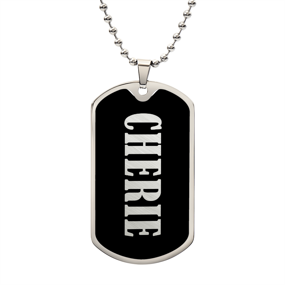 Cherie v02 - Luxury Dog Tag Necklace