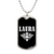 Laura v03a - Luxury Dog Tag Necklace