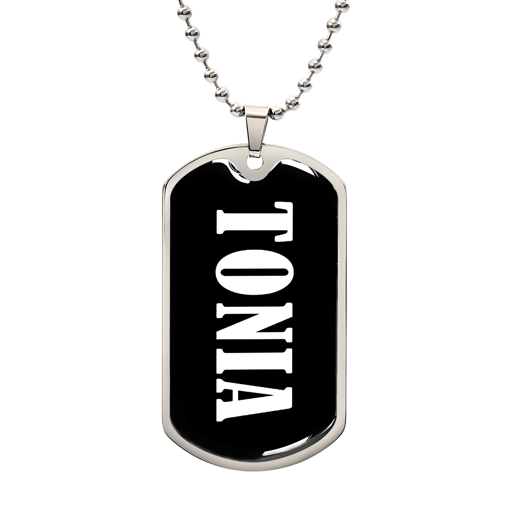 Tonia v03 - Luxury Dog Tag Necklace
