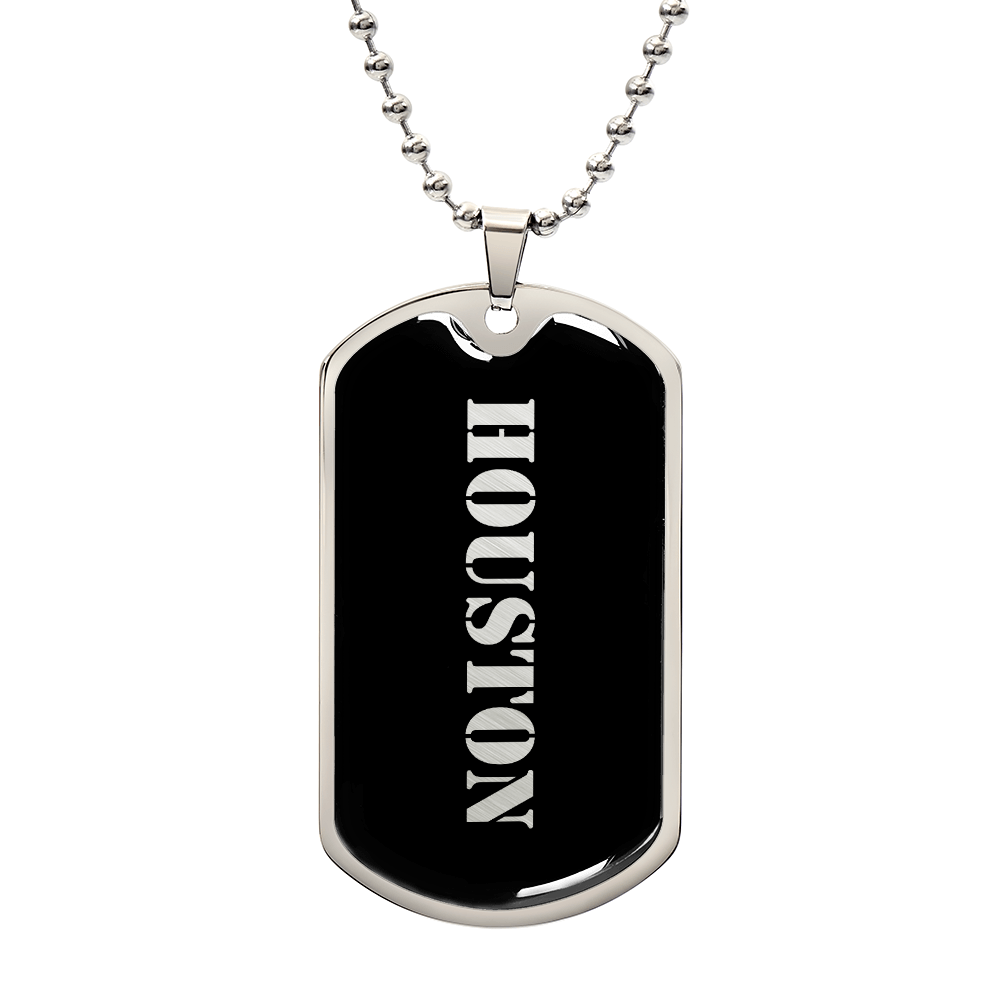 Houston v2 - Luxury Dog Tag Necklace