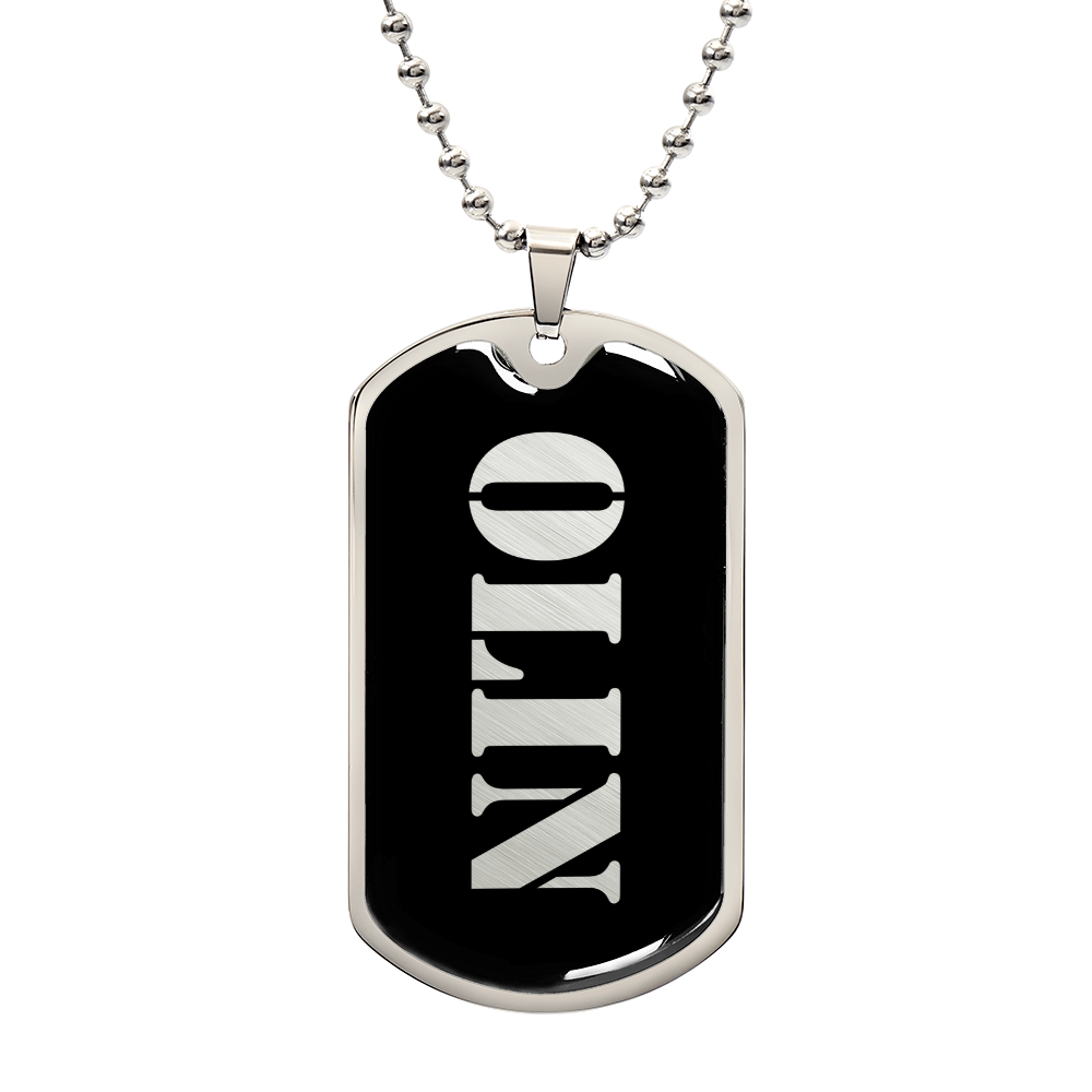 Olin v2 - Luxury Dog Tag Necklace
