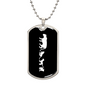 Mama Lioness With 3 Cubs v3 - Luxury Dog Tag Necklace