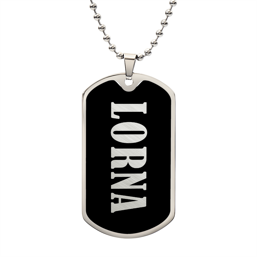 Lorna v02 - Luxury Dog Tag Necklace