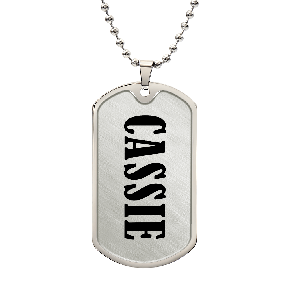 Cassie v01 - Luxury Dog Tag Necklace