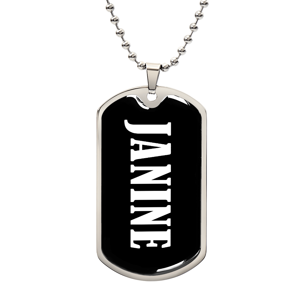 Janine v03 - Luxury Dog Tag Necklace