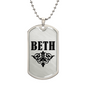 Beth v01a - Luxury Dog Tag Necklace