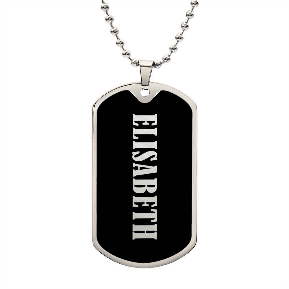Elisabeth v02 - Luxury Dog Tag Necklace