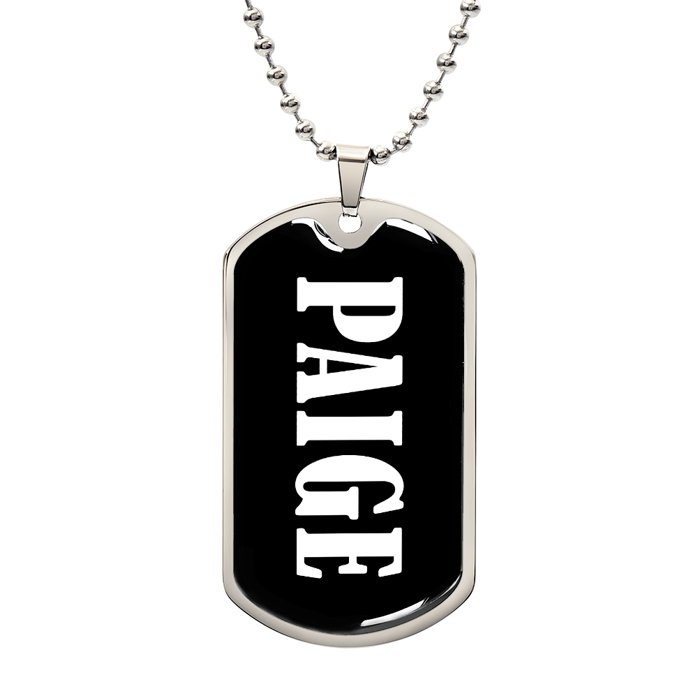 Paige v03 - Luxury Dog Tag Necklace