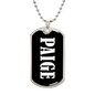Paige v03 - Luxury Dog Tag Necklace