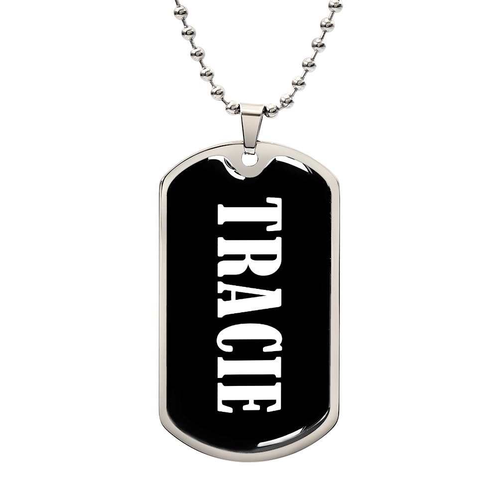Tracie v03 - Luxury Dog Tag Necklace