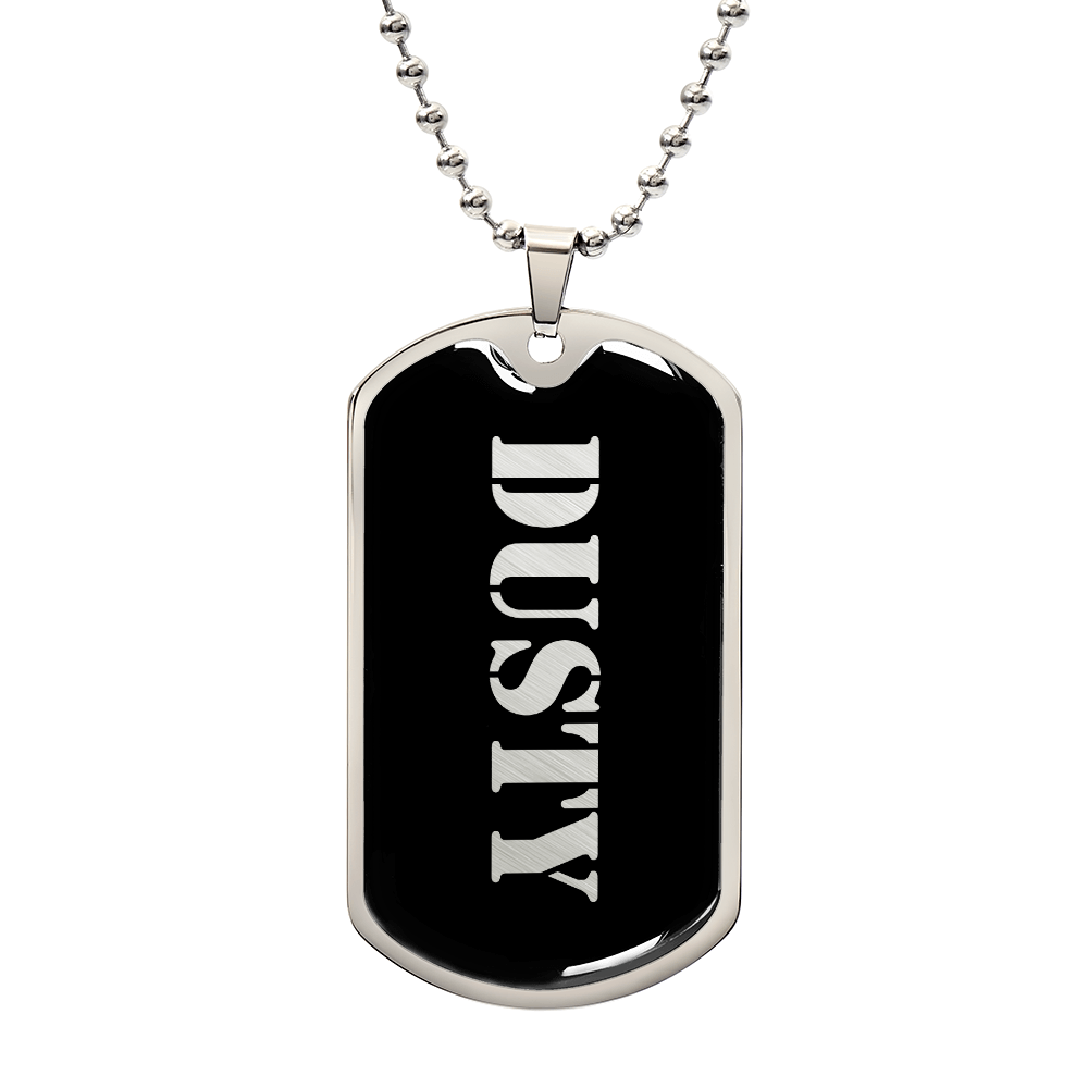 Dusty v2 - Luxury Dog Tag Necklace