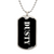 Dusty v2 - Luxury Dog Tag Necklace