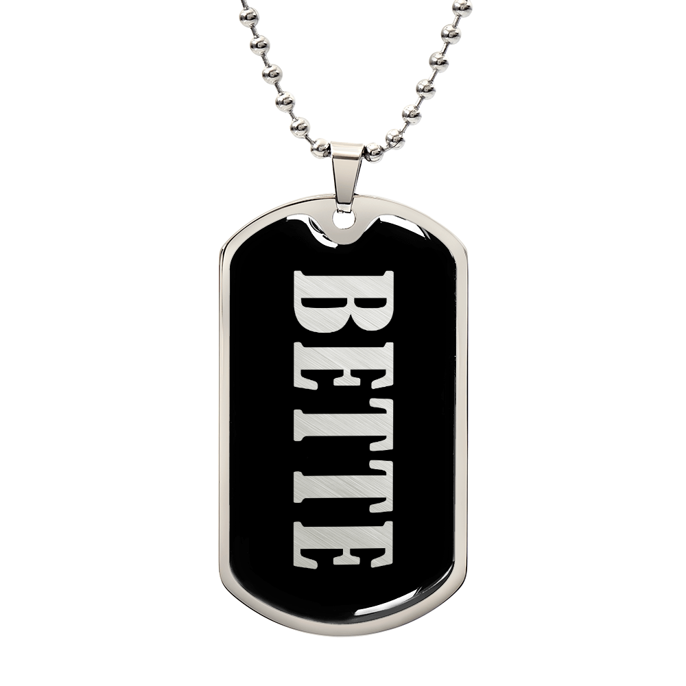 Bette v02 - Luxury Dog Tag Necklace