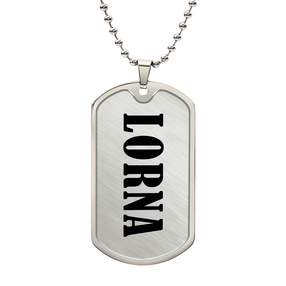 Lorna v01 - Luxury Dog Tag Necklace