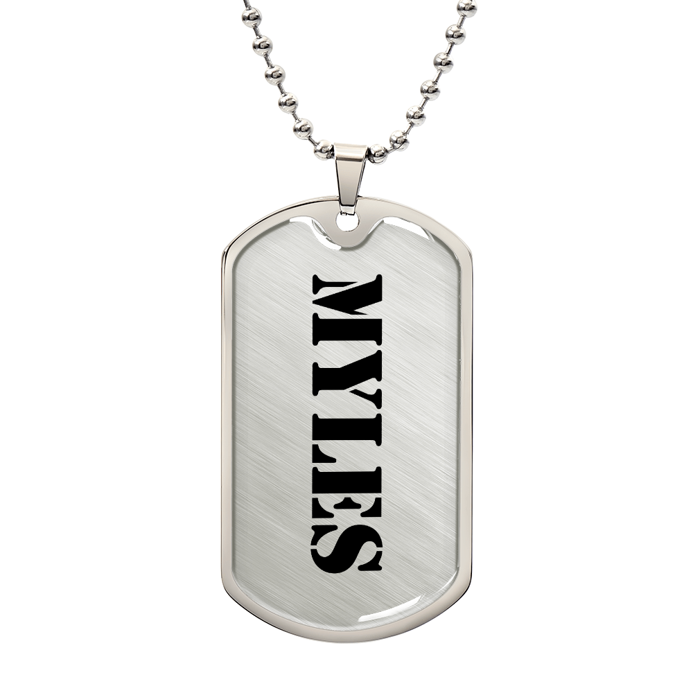 Myles - Luxury Dog Tag Necklace